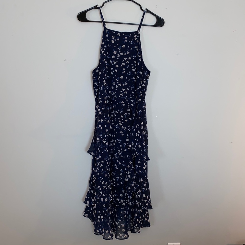 Banana Republic Navy Hi-Lo Dress